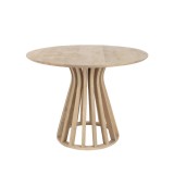 DINING TABLE EL MANGO WOOD NATURAL 110 - DINING TABLES